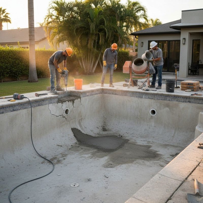 Concrete Pool Patio Repair